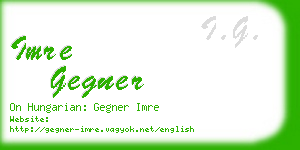 imre gegner business card